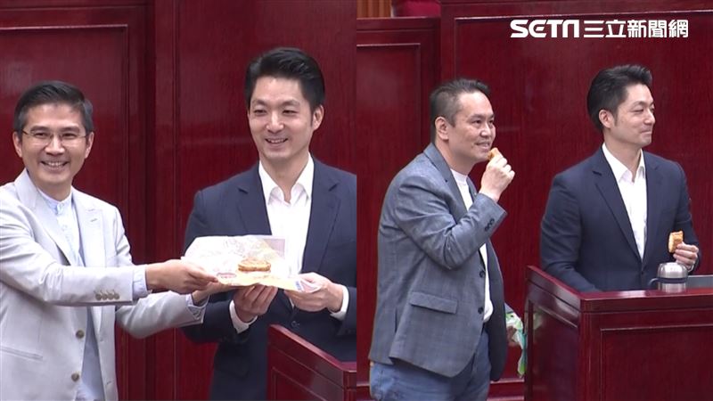 12強挺台灣！議員送壽司、鬆餅堡與蔣合照