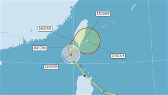 天兔颱風暴風圈將觸陸　今晚高屏風雨來襲