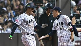 ▲世界12強棒球錦標賽，日本隊右外野手森下翔太炸裂2分砲。（圖／記者劉彥池攝影）