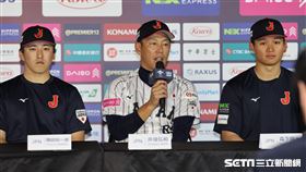 ▲世界12強棒球錦標賽，日本隊總教練井端弘和出席賽後記者會。（圖／記者劉彥池攝影）