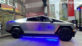 ▲特斯拉Cybertruck電動皮卡。（圖／鍾釗榛）