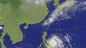 天兔颱風已減弱為熱帶性低氣壓，未登陸台灣。（圖／氣象署）