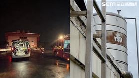 女兒已被馬達電倒在地不省人事，媽媽試圖伸手救援反被電，無助在屋頂哭喊救命。（圖／翻攝畫面）