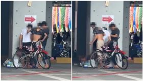 台中火車站,街友,鬥毆,報紙,大亂鬥（圖／翻攝爆廢公社）