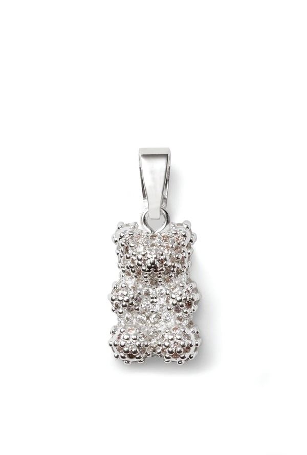 （圖／翻攝自crystalhazejewelry.com）Silver Pave Nostalgia bear