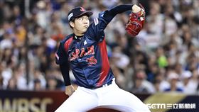 ▲世界12強棒球錦標賽，日本隊先發投手才木浩人。（圖／記者劉彥池攝影）