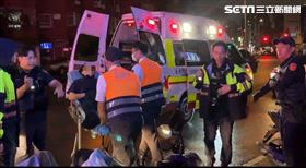 信義分局員警受傷。（圖／翻攝畫面）