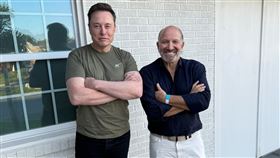 馬斯克（左）替川普政權交接小組主席之一的盧特尼克（右）背書。（圖／翻攝自
Howard Lutnick的Ｘ）