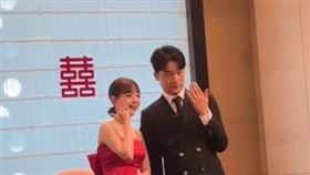 可青（左）舉辦婚禮前一度擔心颱風（圖／翻攝自IG）