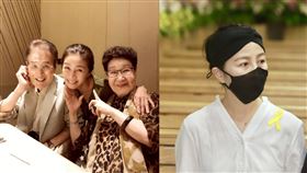 方文琳（中）與石英夫妻合影。（圖／翻攝自臉書）