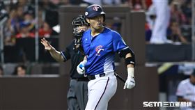 ▲世界12強棒球錦標賽，台灣隊捕手林家正遭到三振。（圖／記者劉彥池攝影）