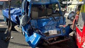 消防車,車禍,值勤,小貨車,台中,大甲分隊（圖／翻攝畫面）