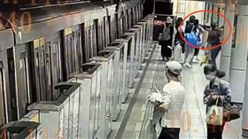 古亭捷運站衝突。（圖／翻攝畫面）