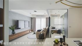 優雅灰紫調 現代雋雅單身質感寓所│20坪（圖／幸福空間）