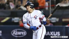 ▲世界12強棒球錦標賽，台灣隊指定打擊吉力吉撈・鞏冠打成三壘方向滾地球出局。（圖／記者劉彥池攝影）