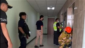 電梯受困,美和高中,內埔分局