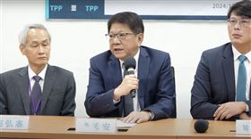 潘孟安率考試院正副院長及委員被提名人拜會民眾黨團。（圖／民眾黨提供）