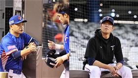 彭政閔（左）、王建民都是本屆12強賽台灣隊教練團成員。（圖／CPBL）