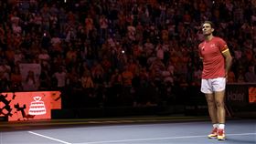 西班牙網球名將納達爾（Rafael Nadal）生涯最終戰落敗，在遺憾中結束自己的最後一舞。（圖／翻攝自台維斯盃官方X）