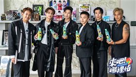 威廉(左起)、王子、敖犬、阿緯、小杰和小煜齊聚新節目。（圖／TVBS提供)
