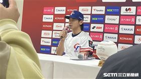 ▲台灣隊12強隊長陳傑憲，代表出席賽前記者會。（圖／記者張沛嘉攝影）
