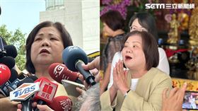 霸凌爭議爆發後，許銘春首露面現身港口慈濟宮拜拜，面對外界諸多議論，她一一駁斥。（圖／記者簡榮良攝影）