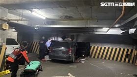 台南,地下室,停車場,車禍,自撞