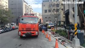 工安意外,噴燈,閃燃,燒燙傷,工地,建案,台中,命危（圖／翻攝畫面）