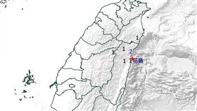 花蓮縣近海21日晚間爆規模3.6地震。（圖／翻攝自中央氣象署）