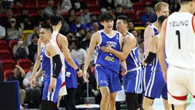 台灣男籃在亞洲盃資格賽第二階段首戰以85：55擊敗香港男籃。（圖／籃球協會提供）