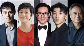 金馬61、阿部寬、張艾嘉、關繼威、許光漢、李安。（圖／金馬執委會提供）