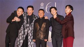 金馬61 最佳男配，李康生、莫子儀、曾國城、春風（洪瑜鴻），施名帥。（圖／記者趙于瑩攝影）
