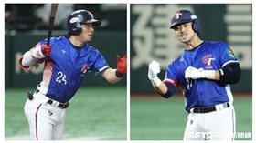 ▲世界12強棒球錦標賽複賽對日本，台灣隊中外野手陳傑憲、捕手林家正板凳待命。（圖／特派記者劉彥池攝影）