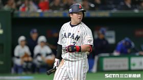 ▲世界12強棒球錦標賽複賽，日本隊指定打擊牧秀悟遭到三振。（圖／特派記者劉彥池攝影）