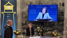 蔡英文加拿大公開演說前總統蔡英文在「哈利法克斯國際安全論壇」宣布，論壇於明年2月將移師台灣舉行。中央社記者廖漢原哈利法克斯攝  113年11月24日