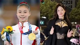 中國體操國手吳柳芳退役後成性感主播，道歉了。（圖／翻攝自微博）