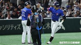 ▲世界12強棒球錦標賽冠軍戰，台灣隊捕手林家正炸裂陽春砲。（圖／特派記者劉彥池攝影）