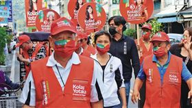 Kolas參選花蓮縣長時，李男便擔任她的隨扈，2人疑因此發展出不倫戀。（翻攝Kolas Yotaka臉書）