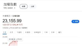 12強台灣隊奪冠慶祝行情！台股今漲破200點　科技股強勢領軍（圖／奇摩股市）