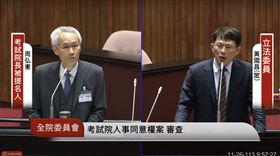 黃國昌詢問周弘憲。（圖／翻攝自國會頻道）