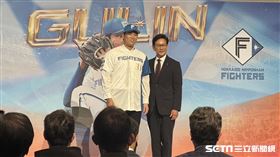 ▲古林睿煬正式加盟日本職棒北海道火腿鬥士。（圖／記者黃耿誼攝影）