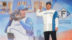 ▲古林睿煬正式加盟北海道日本火腿鬥士。（圖／統一獅提供）