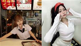 有「麥當勞女神」之稱的海豚2015年因一組側拍照爆紅。（圖／翻攝自PTT／pppig IG）