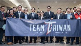 蕭美琴為台灣隊接機（圖／總統府提供）