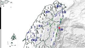 花蓮地震，芮氏規模5.2。（圖／翻攝自中央氣象署）