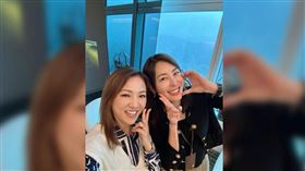 岳啟儒（左）替好友賈永婕發聲。（圖／岳啟儒、賈永婕臉書）