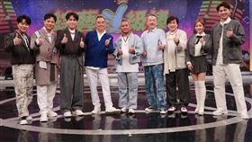 陳孟賢（左起）、陳隨意、許志豪、陳昇、阿VAN、黃連煜、康康、杜忻恬、李子森大合照。（圖／中視提供）