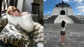 三上悠亞超緊身細肩帶低胸自拍。（圖／翻攝自三上悠亞 IG）