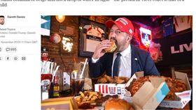 川普飲食　（圖／翻攝自每日電訊報）