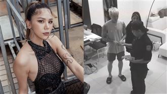 蕾菈首曝大麻案發畫面　搜出吸食器秒裝傻